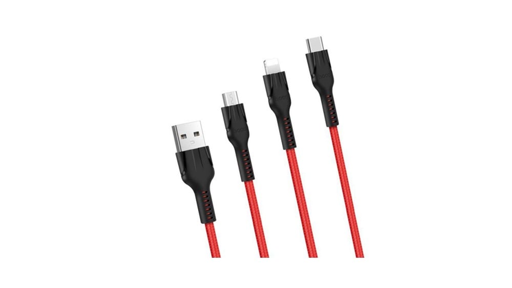 USB Cable  TRANYOO XS2 3in1 Red - Photo 42