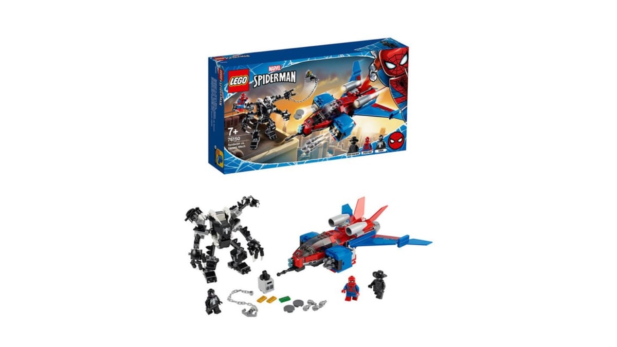 ლეგოს კუბიკები Spiderjet Vs Venom Mech  Lego Marvel Spiderman 187888 - Photo 507