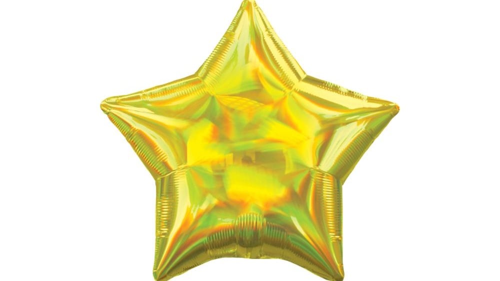 ჰელიუმით სტანდარტული ბუშტი გარდამავალი ოქროსფერი ვარსკვლავი 43 სმ - Photo 121