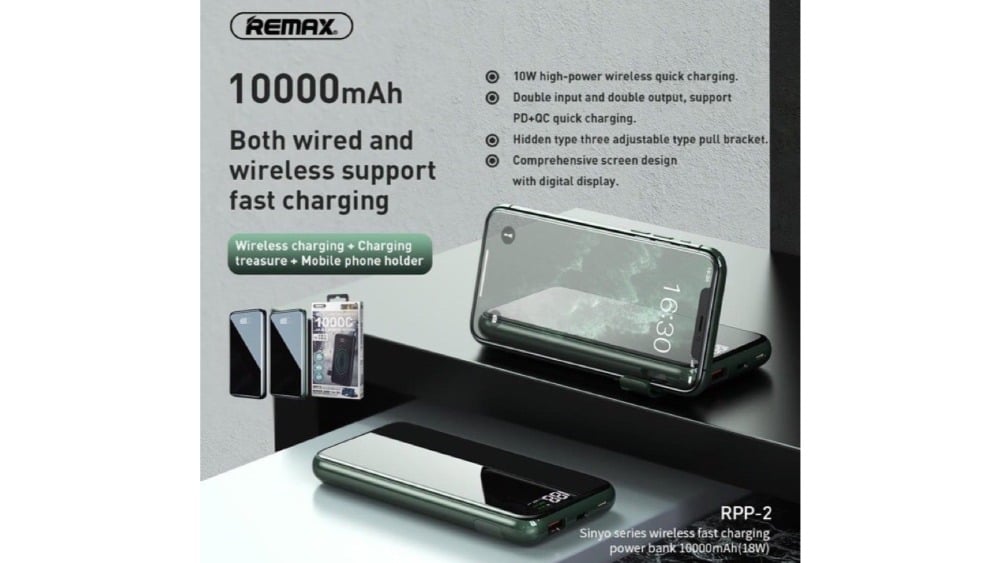 REMAX SINYO SERIES FAST CHARGING 10000MAH POWERBANK RPP2  3553 - Photo 118