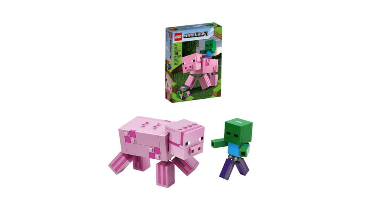 ლეგოს კუბიკები Bigfig Pig With Baby Zombie  Lego Minecraft 187846 - Photo 513