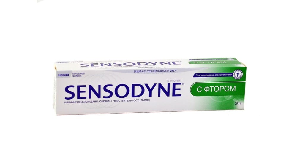 Sensodyne  სენსოდინი კბილის პასტა ფტორით 50მლ - Photo 1333