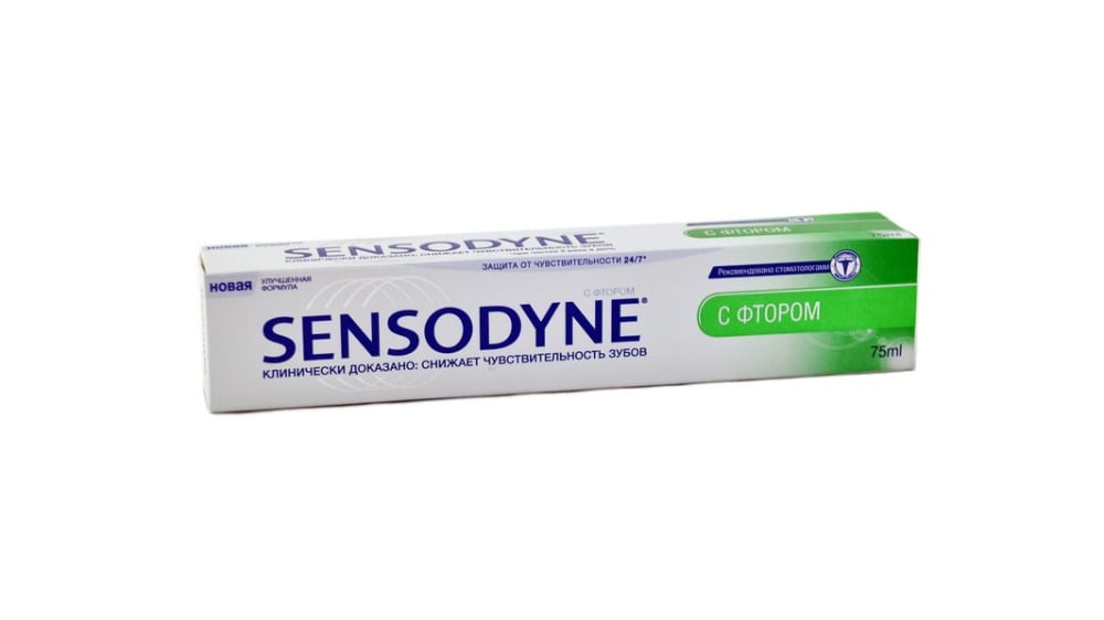 Sensodyne  სენსოდინი კბილის პასტა ფტორით 75მლ - Photo 1334