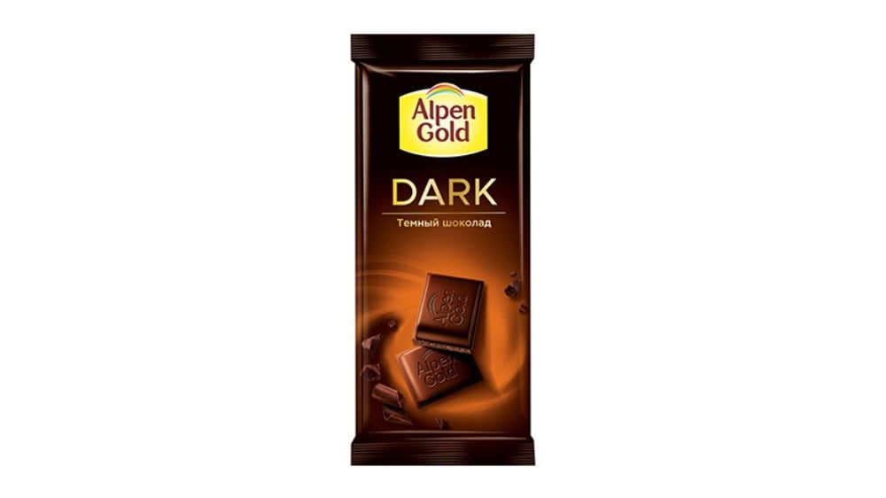 ALPEN GOLD შოკოლადის ფილა შავი 85გრ - Photo 1140