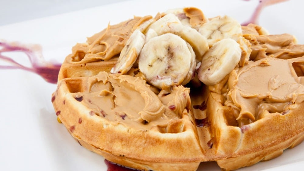 Waffles with peanut butter - Photo 14