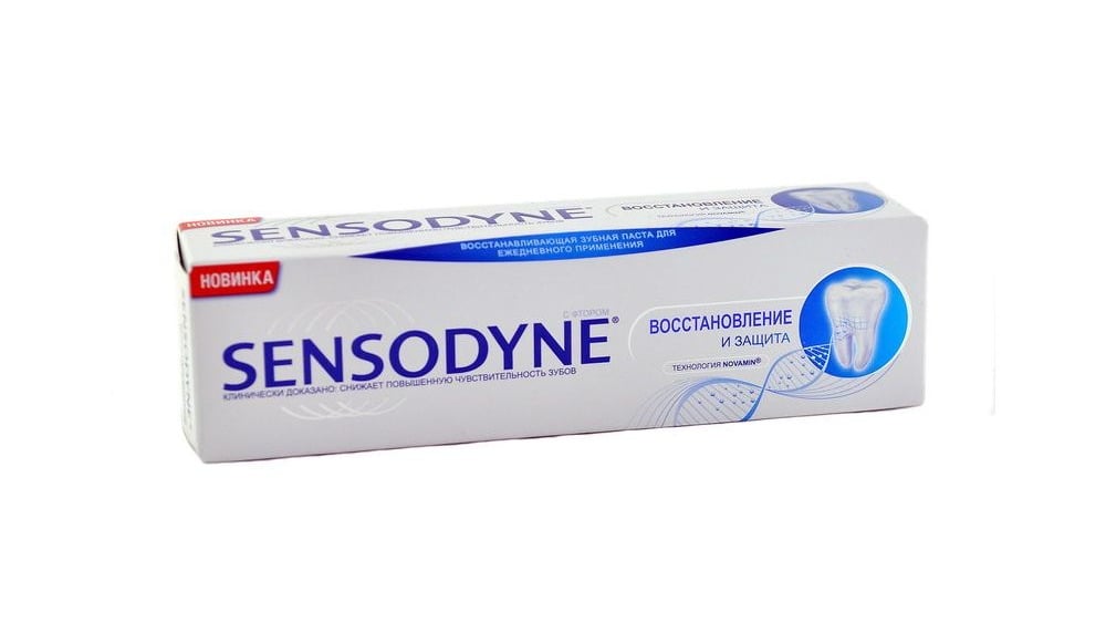 Sensodyne  სენსოდინი კბილის პასტა დაცვა და აღდგენა 75მლ - Photo 1336