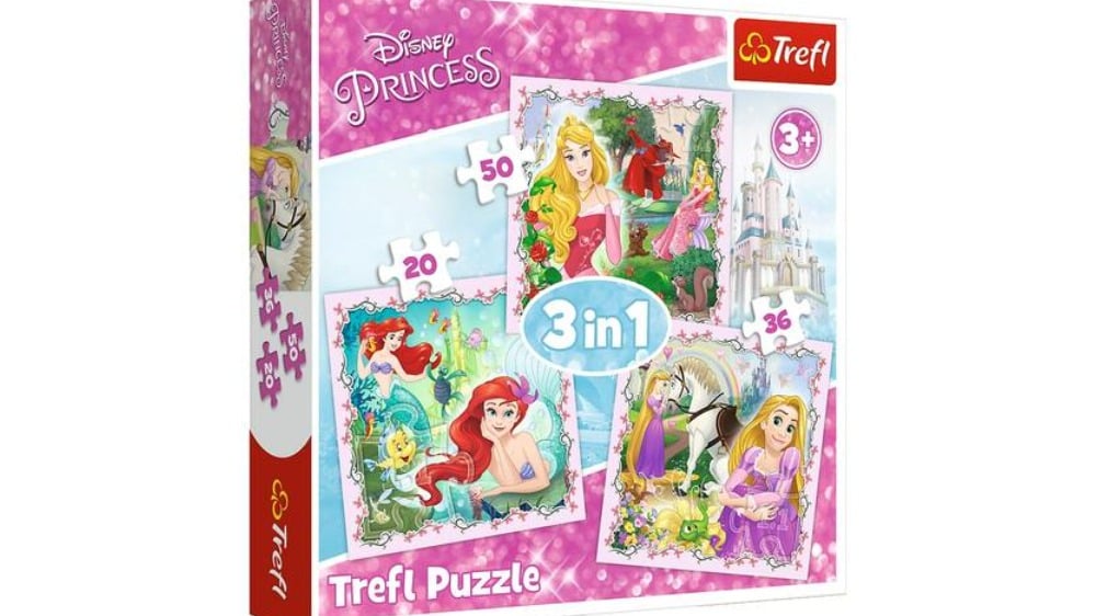 34842  Puzzles  3in1  Rapunzel Aurora and Ariel  Disney - Photo 247