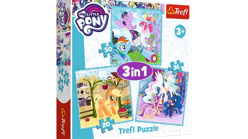 34843  Puzzles  3in1  Happy Days of Ponies  Hasbro - Photo 248