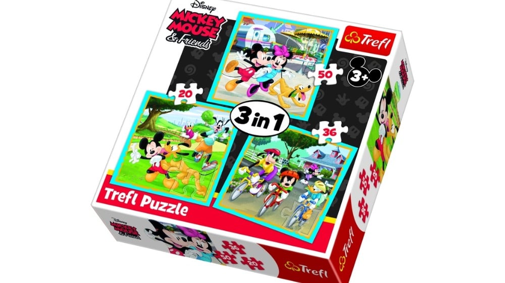 34846  Puzzles  3in1  Mickey Mouse with friends  Disney Standard Characters - Photo 250