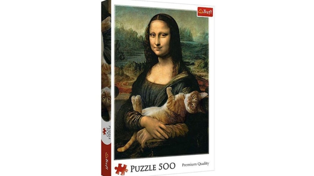 37294  Puzzles  500  Mona Lisa and Purring Kitty - Photo 254
