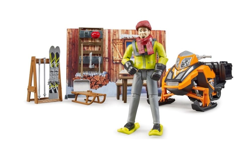 63102  Mountain Hut with Snowmobil and Figure - Photo 768