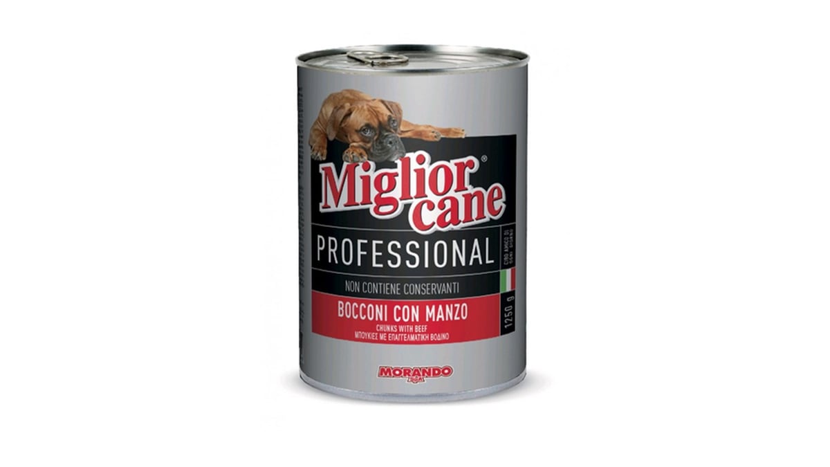 მორანდო Professional ქილა ძაღლისთვის საქონლის ხორცით 1250 გრ - Photo 37