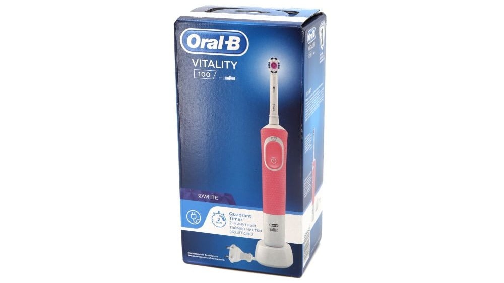 OralB  ორალ ბი კბილის ჯაგრისი ელექტრო  ვარდისფერი 2169 - Photo 1365