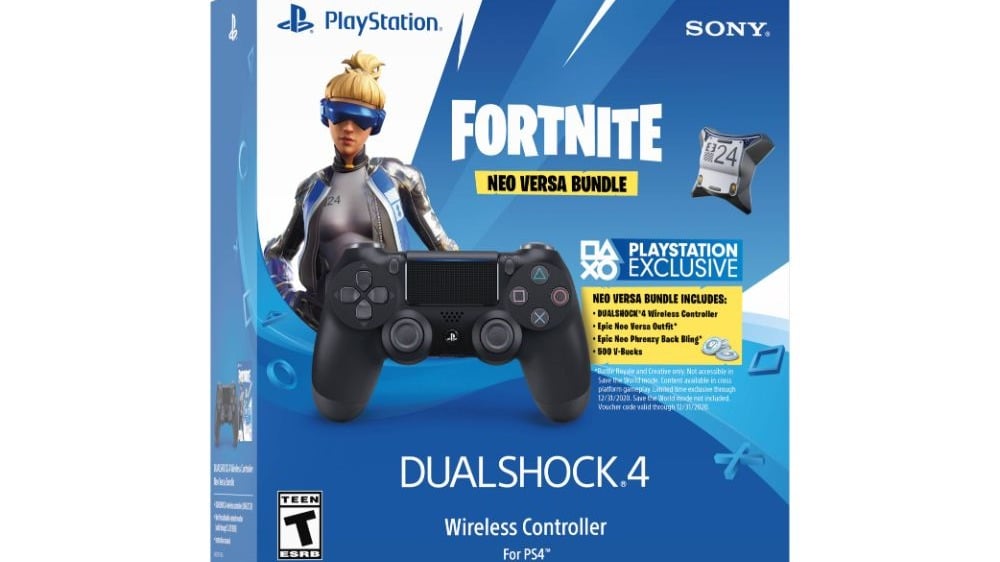 PS4 CONTROLLER DUALSHOCK BLACK  FORTNITE - Photo 4