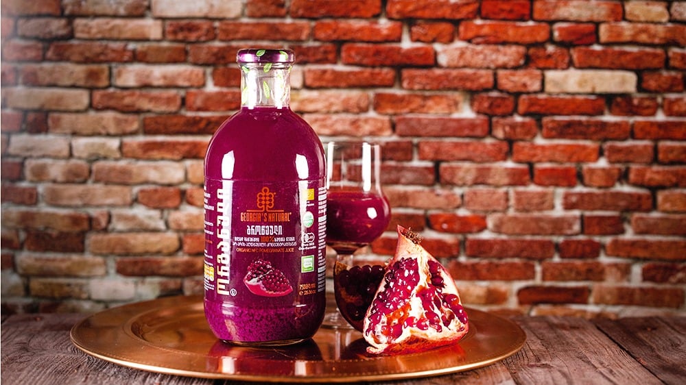 ორგანული ბროწეულის სუფთა წვენი   Organic Pure Pomegranate  Juice - Photo 0