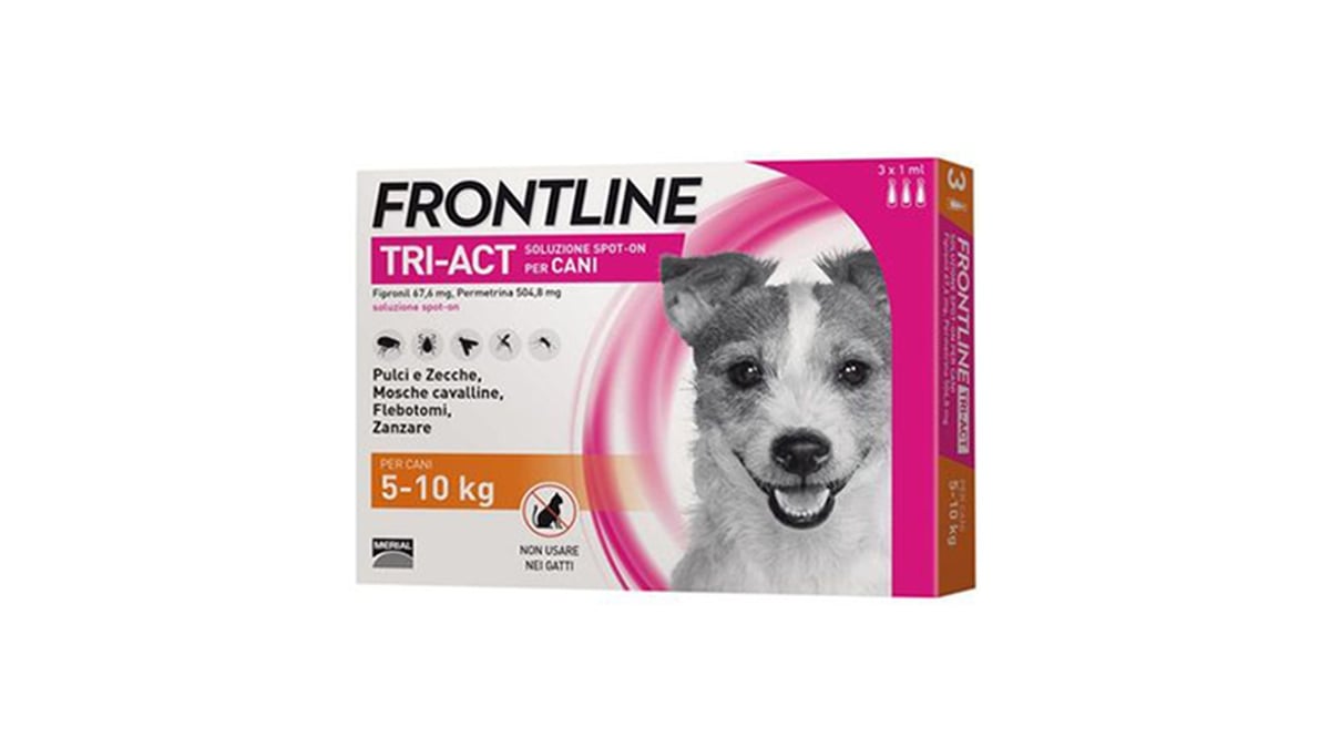 ანტიპარაზიტული წვეთები S ძაღლისთვის Frontline TriAct S 510 კგ 1 ცალი - Photo 161