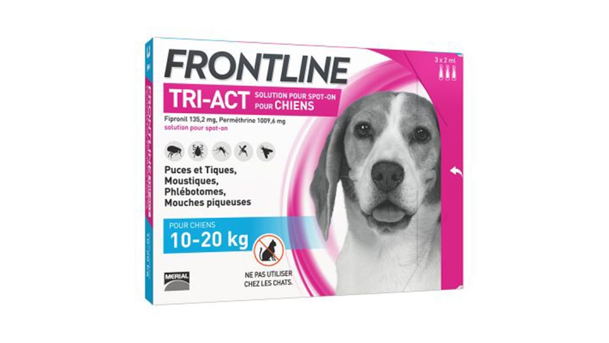 ანტიპარაზიტული წვეთები M ძაღლისთვისFrontline TriAct M 1020 კგ 1 ცალი - Photo 162