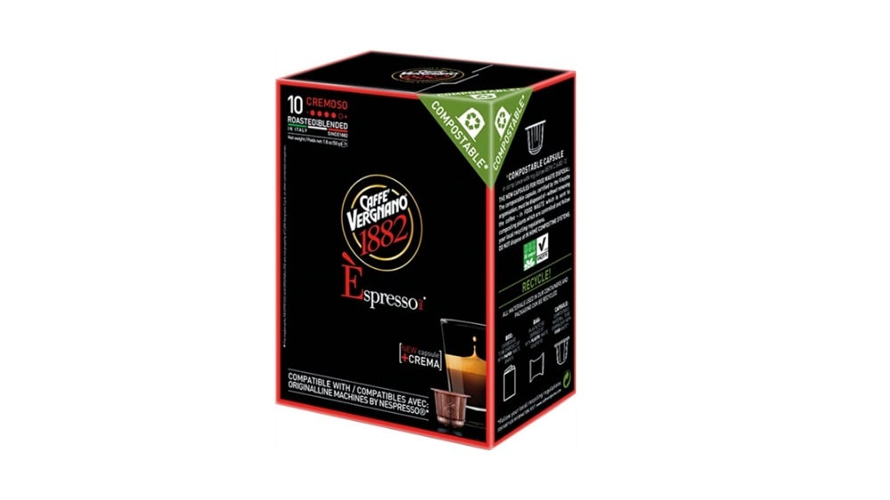 ყავის კაფსულა 80 Arabica 20 RobustaCoffee Vergnano  10 ც - Photo 128