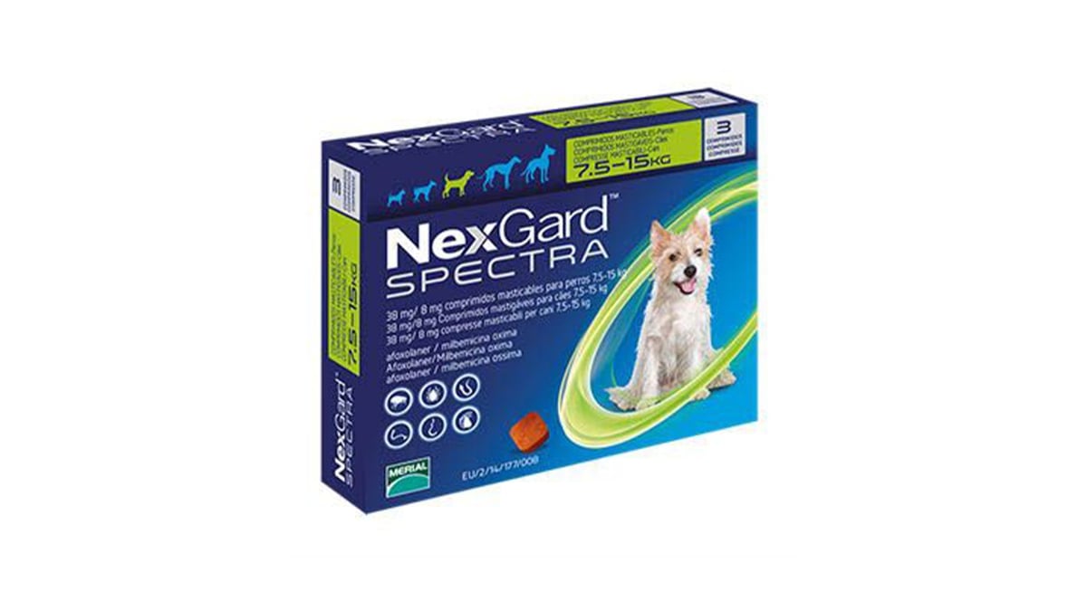 ანტიპარაზიტული აბები M ძაღლისთვის NEXGARD SPECTRA CHEW M 7515 კგ 1 ცალი - Photo 165