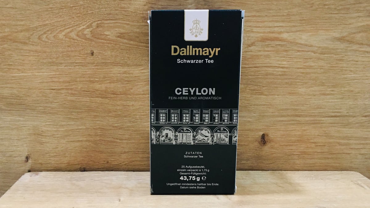 დალმაიერი  ჩაი პაკეტით  შავი ცეილონი Tea Dallmayr Ceylon - Photo 506