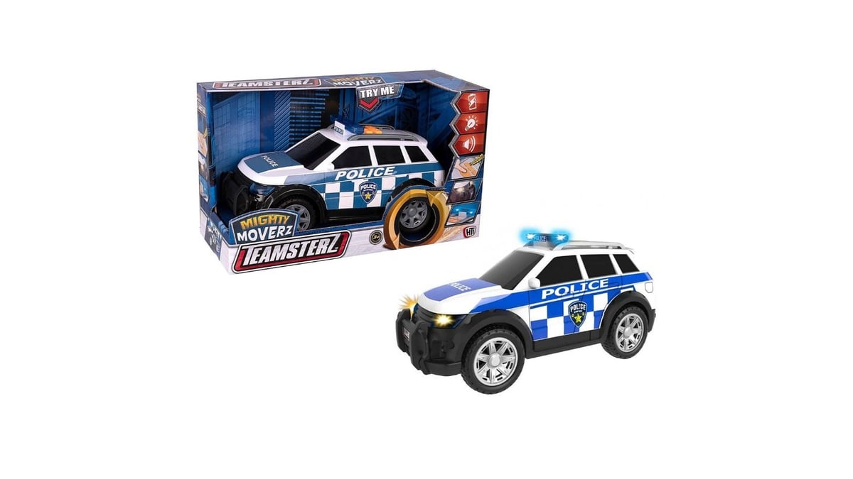 მანქანა პოლიციის მანათობელი და ხმოვანი Teamsterz Mighty Moverz  Hti Toys 170674 - Photo 628