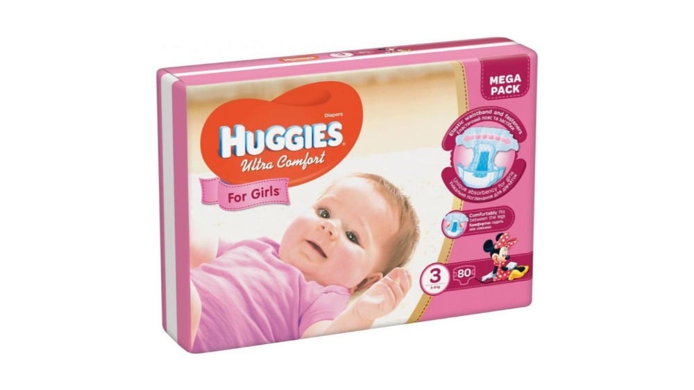 HUGGIES საფენი გოგოს უკ მეგაS3 80ც - Photo 44