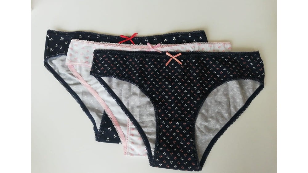 ქალის ტრუსების კომლპექტი იქსელი 3ცალი    Set Of underwear 3Pcs mixed Colurs X - Photo 529