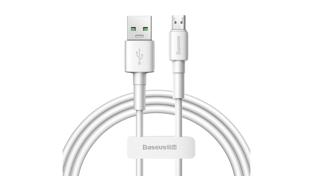 Baseus Mini White Cable USB For Micro 4A 1m White CAMSWD02 - Photo 223