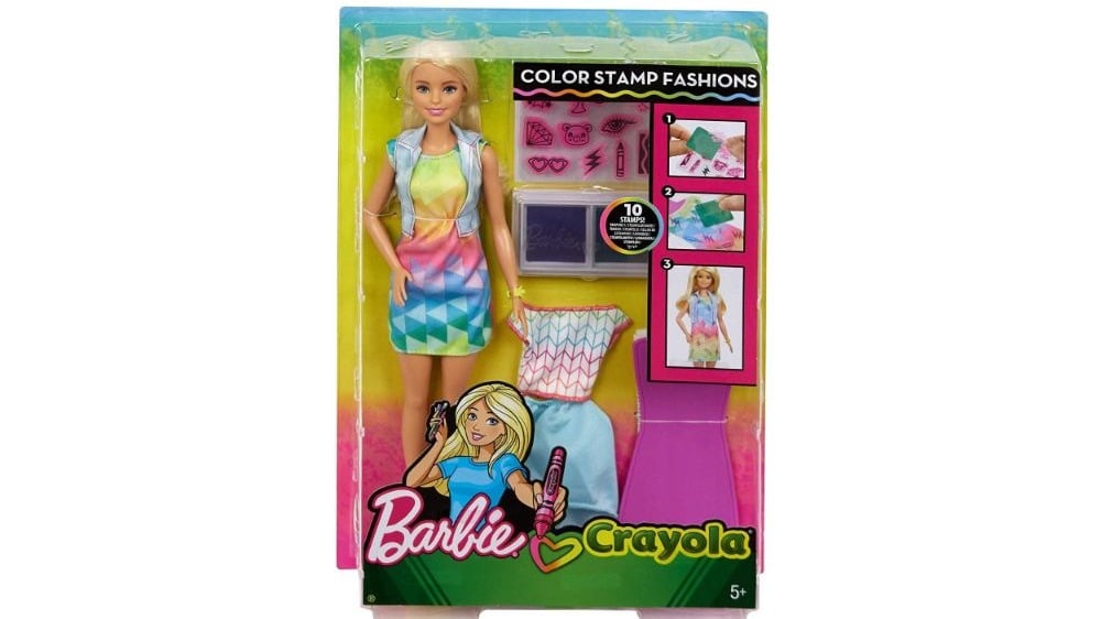 Barbie Crayola Color Stamp Fashion Doll - Photo 462