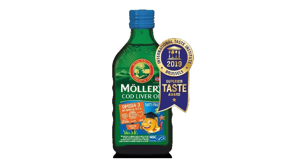 თევზის ქონი Mollers Cod Liver Oil Omega3 Aroma Tutti Frutti 250 Ml - Photo 37