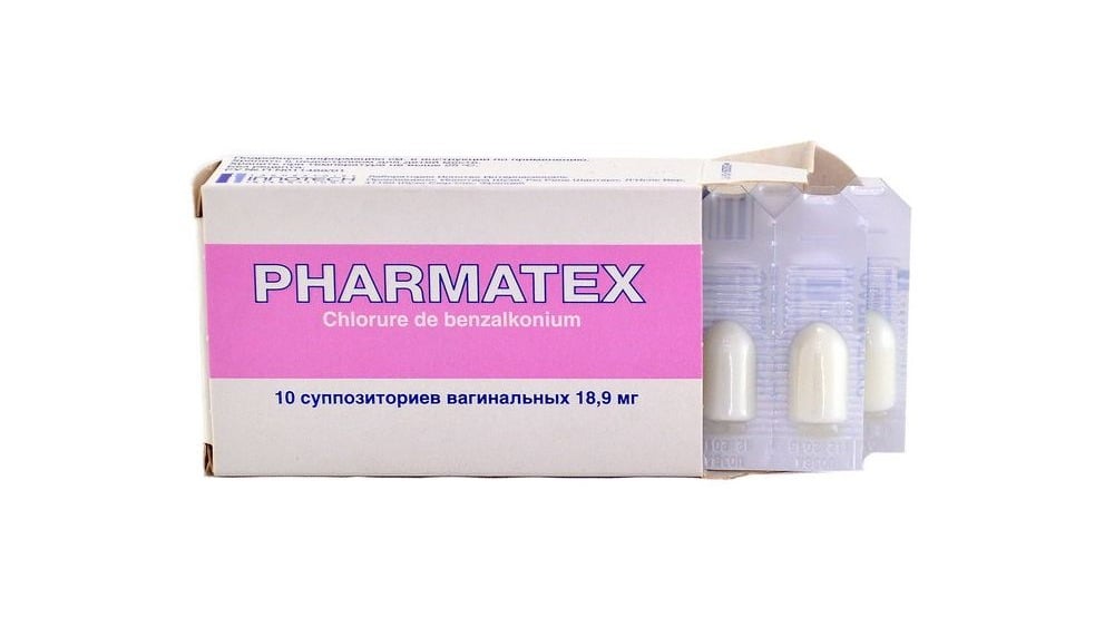 Pharmatex  ფარმატექსი ვაგინალური 10 სანთელი - Photo 403