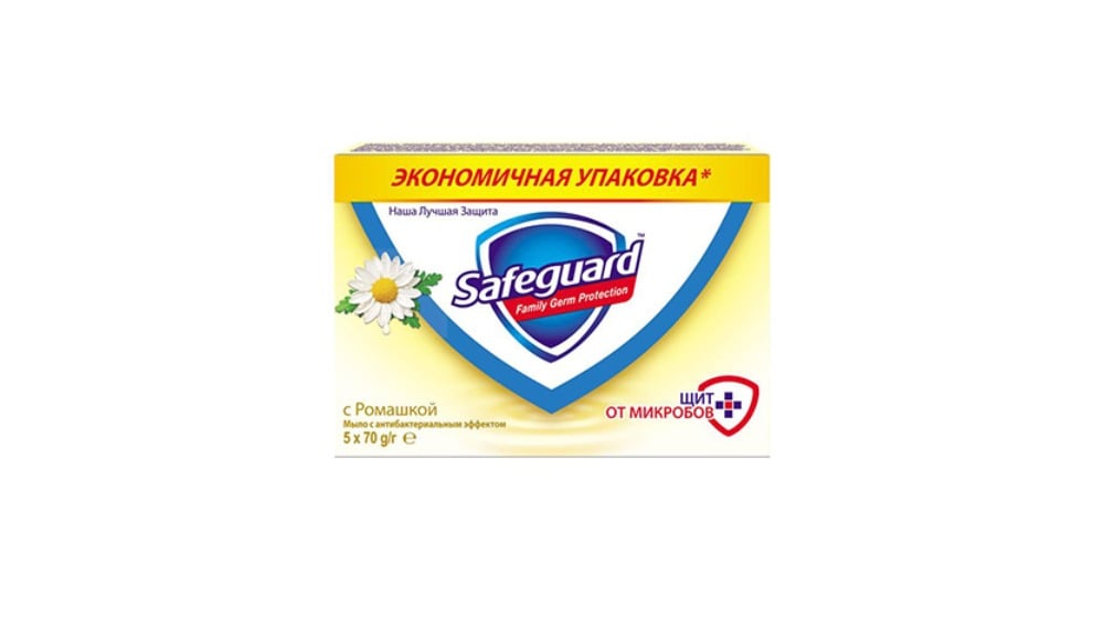 SAFEGUARD საპონი გვირილა 5X70გ - Photo 1695