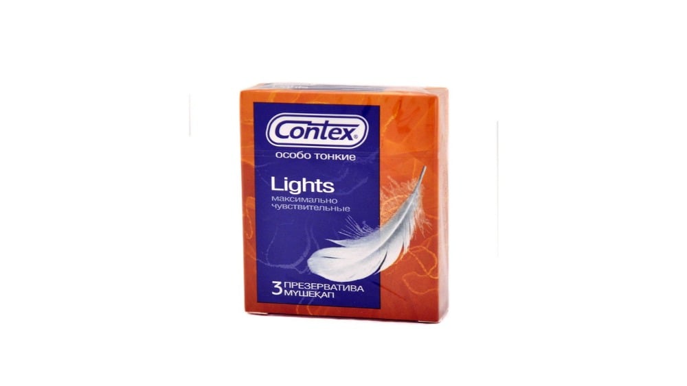 Contex  კონტექსი პრეზერვატივი Lights 3 ცალი - Photo 1315