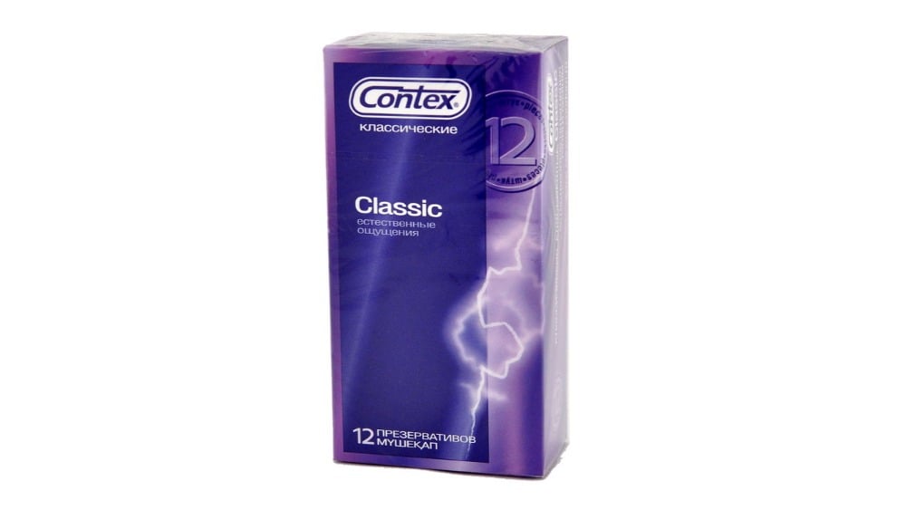 Contex  კონტექსი პრეზერვატივი Classic 12 ცალი - Photo 1403