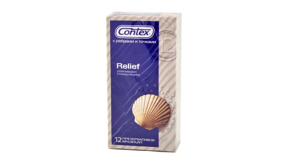 Contex  კონტექსი პრეზერვატივი Relief 12 ცალი - Photo 1405