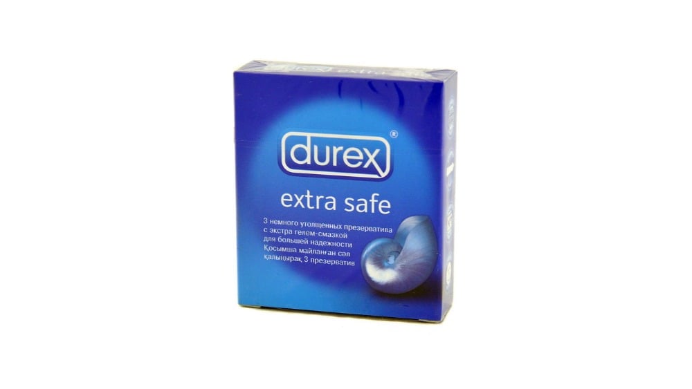 Durex  დურექსი პრეზერვატივი Extra Safe 3 ცალი - Photo 1319