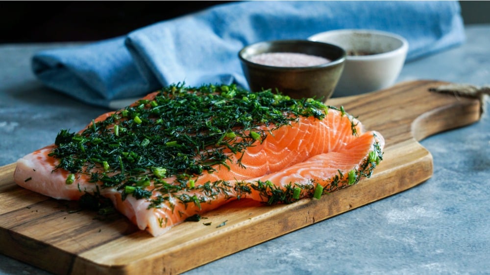 Salmon fillet with dill sliced 150g - Photo 24