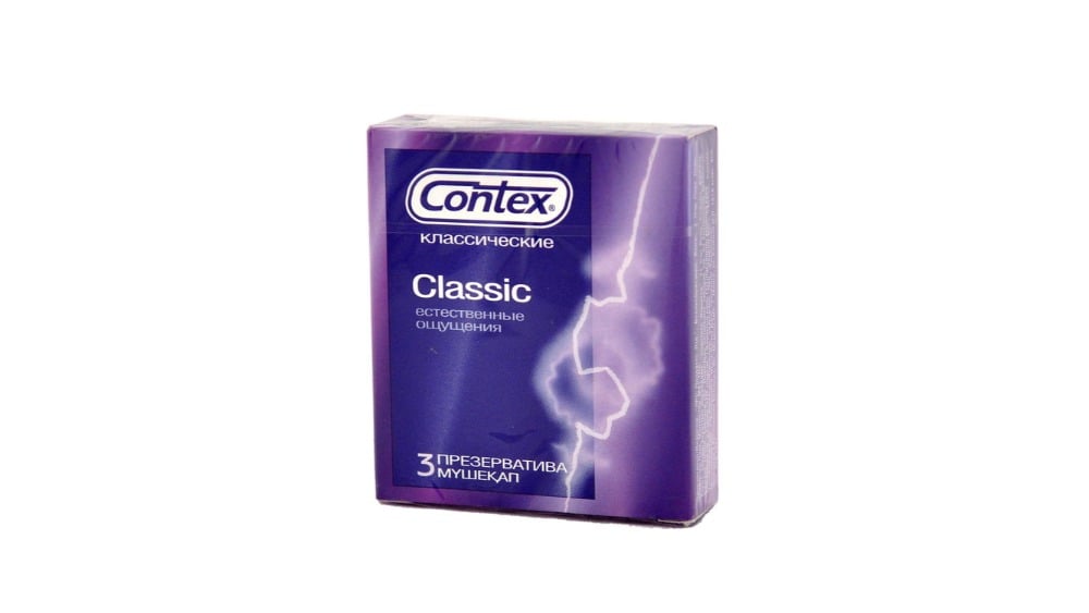 Contex  კონტექსი პრეზერვატივი Classic 3 ცალი - Photo 1438