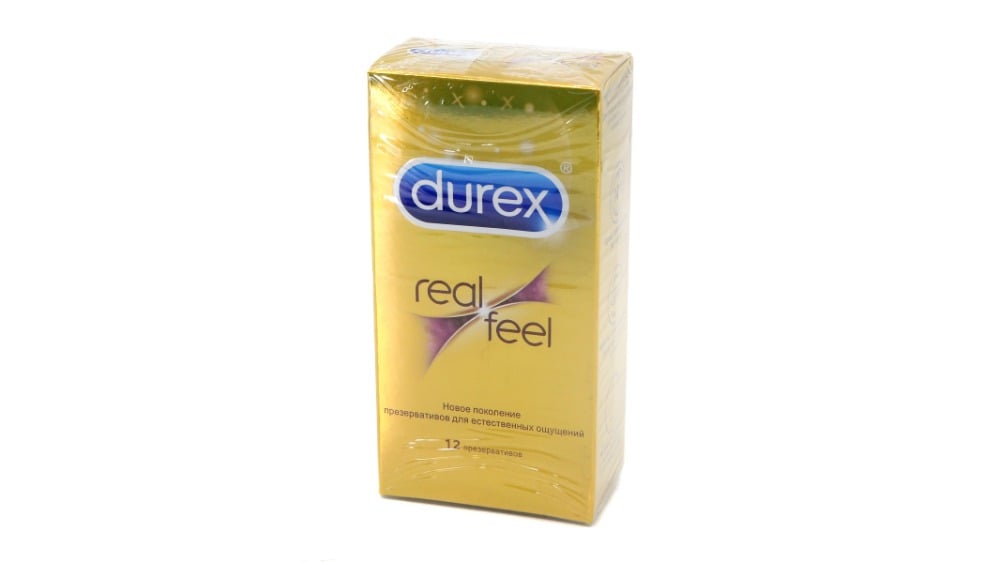 Durex  დურექსი პრეზერვატივი Real Feel 12 ცალი - Photo 1419