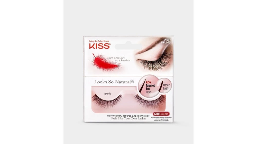 ხელოვნური დასაკრავი წამწამებიKISS Natural Lash  Iconic - Photo 228