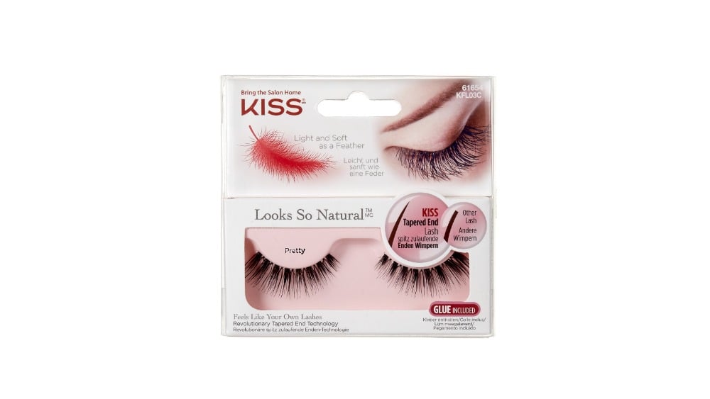 ხელოვნური დასაკრავი წამწამები KISS Natural Lash Pretty - Photo 229