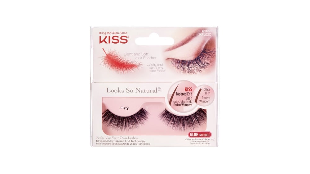 ხელოვნური დასაკრავი წამწამები KISS Natural Lash Flirty - Photo 230