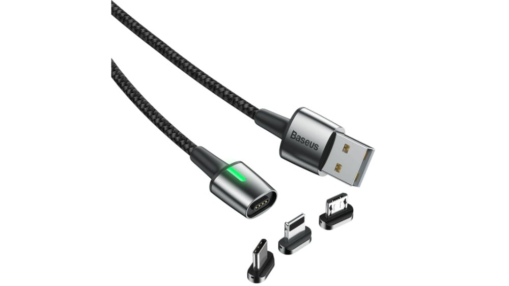 Baseus Zinc Magnetic Cable Kit iPType CMicro  USB კაბელი  3434 - Photo 209