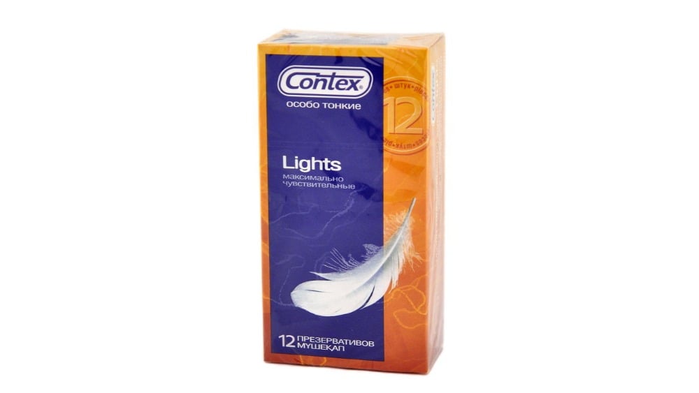 Contex  კონტექსი პრეზერვატივი Lights 12 ცალი - Photo 1442