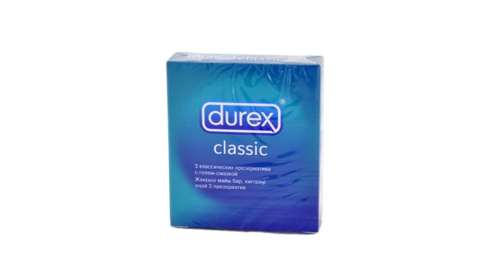 Durex  დურექსი პრეზერვატივი Classic 3 ცალი - Photo 1445