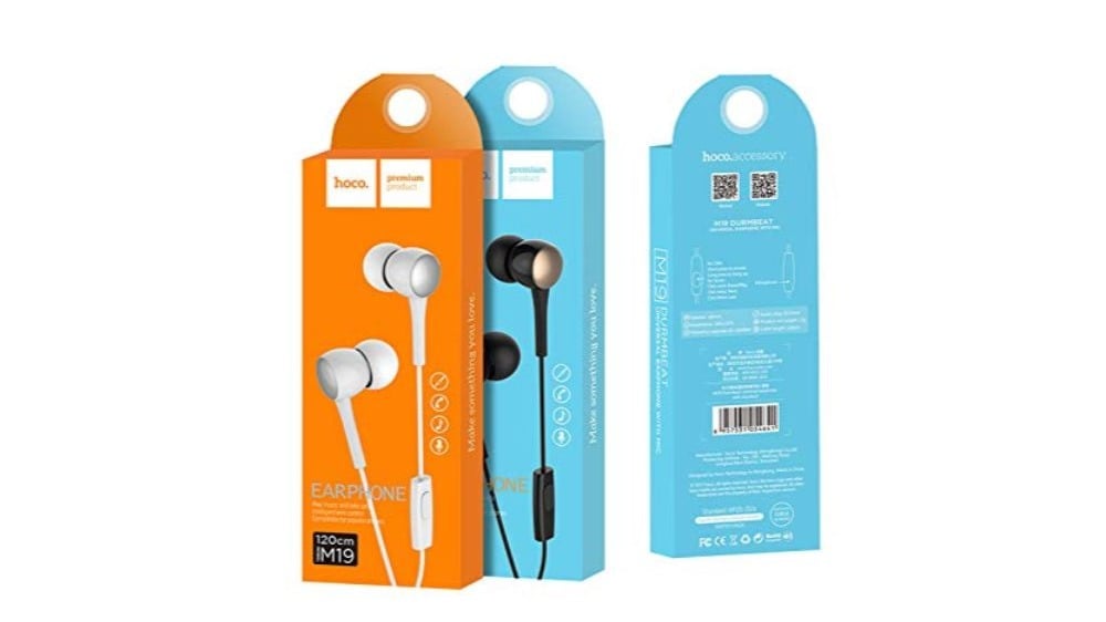 ყურსასმენი Hoco Wired Earphone 12m თეთრი  6957531054658 - Photo 142