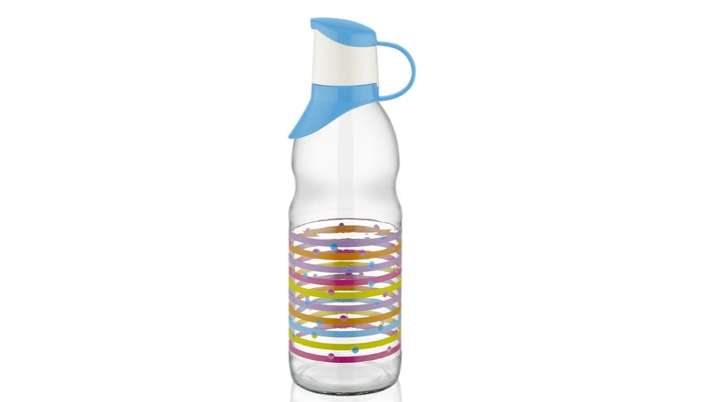Glass water Bottle 500cc Different Colorშუშის წყლის ბოთლი 500მლ სხვადასხვა ფერი - Photo 255