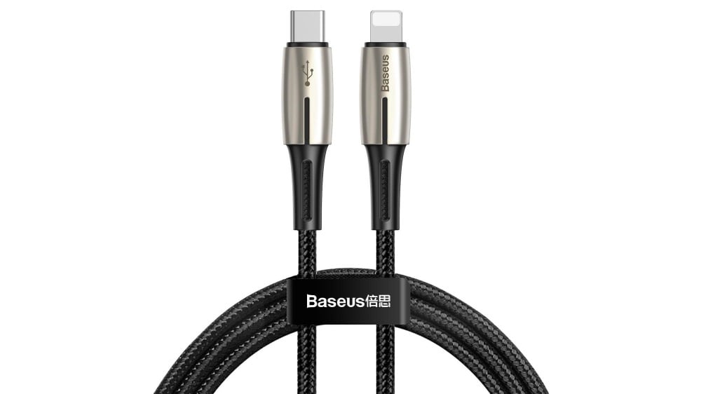 Baseus Waterdrop Cable TypeC to iP PD 18W 13m Black CATLRD01 - Photo 91