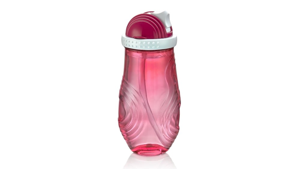 Water Bottle with Straw Pink  წყლის ბოთლი ვარისფერი - Photo 260