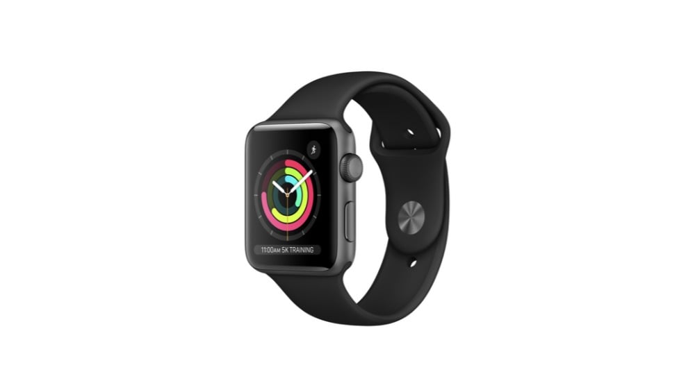 Apple Watch Series 3 38mm Space Gray Case Black Sport Band - Photo 177